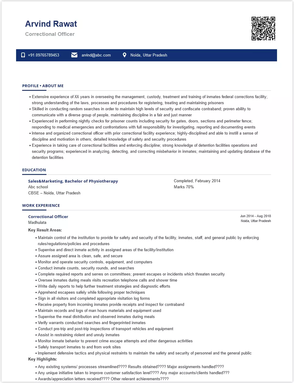 Correctional Officer Sample amp Ready - Correctional Officer Resumes Sample.webp