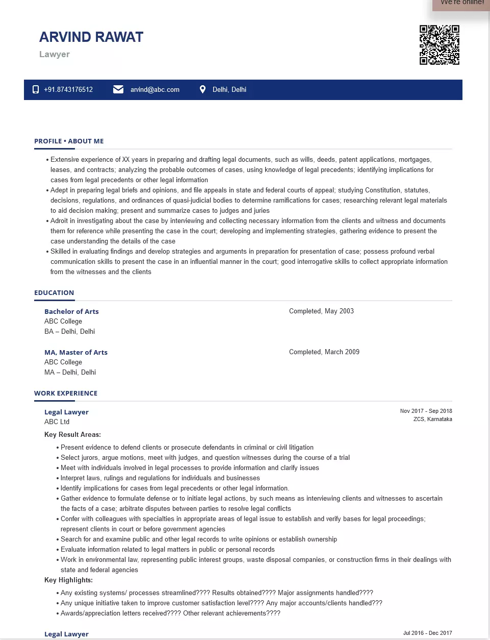 Lawyer Sample amp Ready To Use Example - Lawyer Resumes Sample.webp